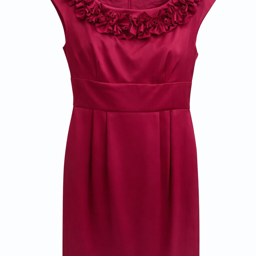 London Times Rose/Burgundy Dress - Pageant Interview Winner !